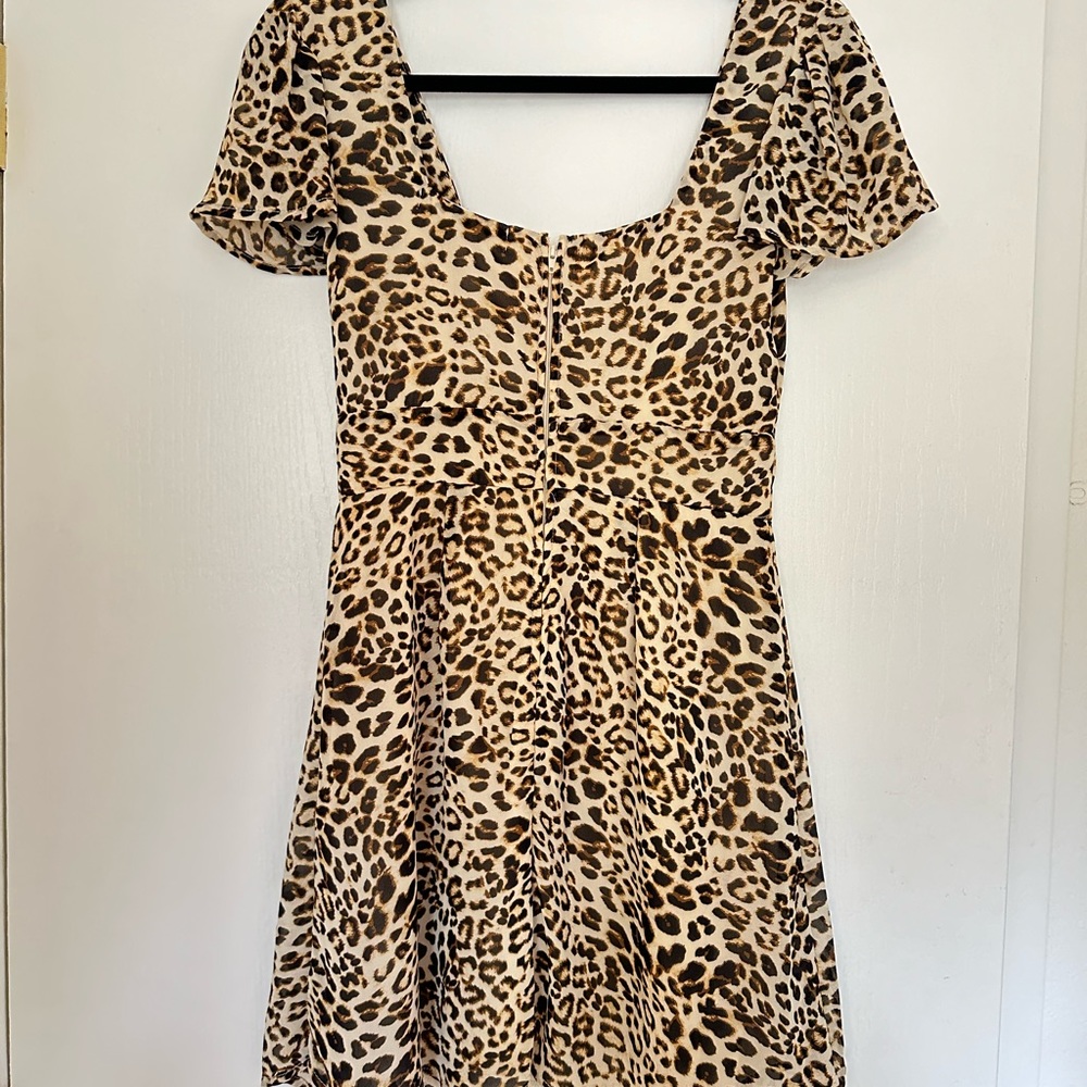 Leopard Print Dress - Small - Picture 2 of 6